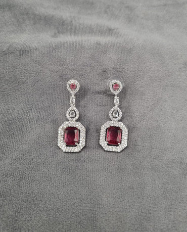 Silver Tone Tiered Halo Drops