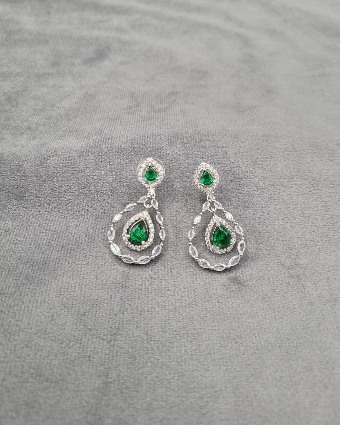 Double Teardrop Earrings