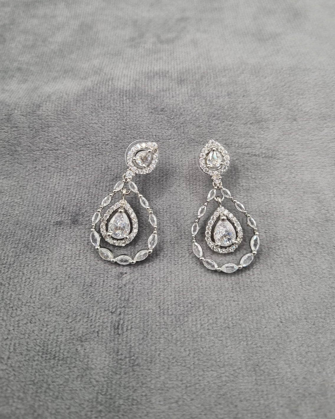 Double Teardrop Earrings