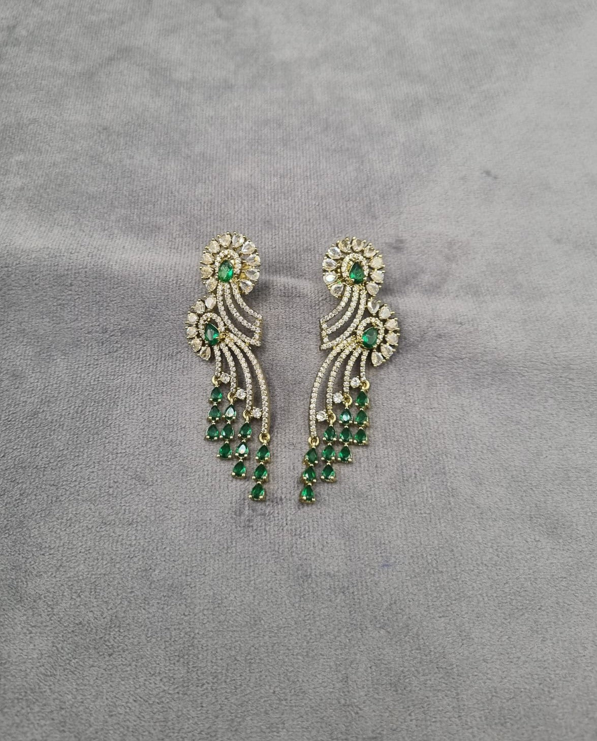 Elegant American Diamond Dangle Earrings For Woman & Girls