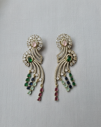 Elegant American Diamond Dangle Earrings For Woman & Girls