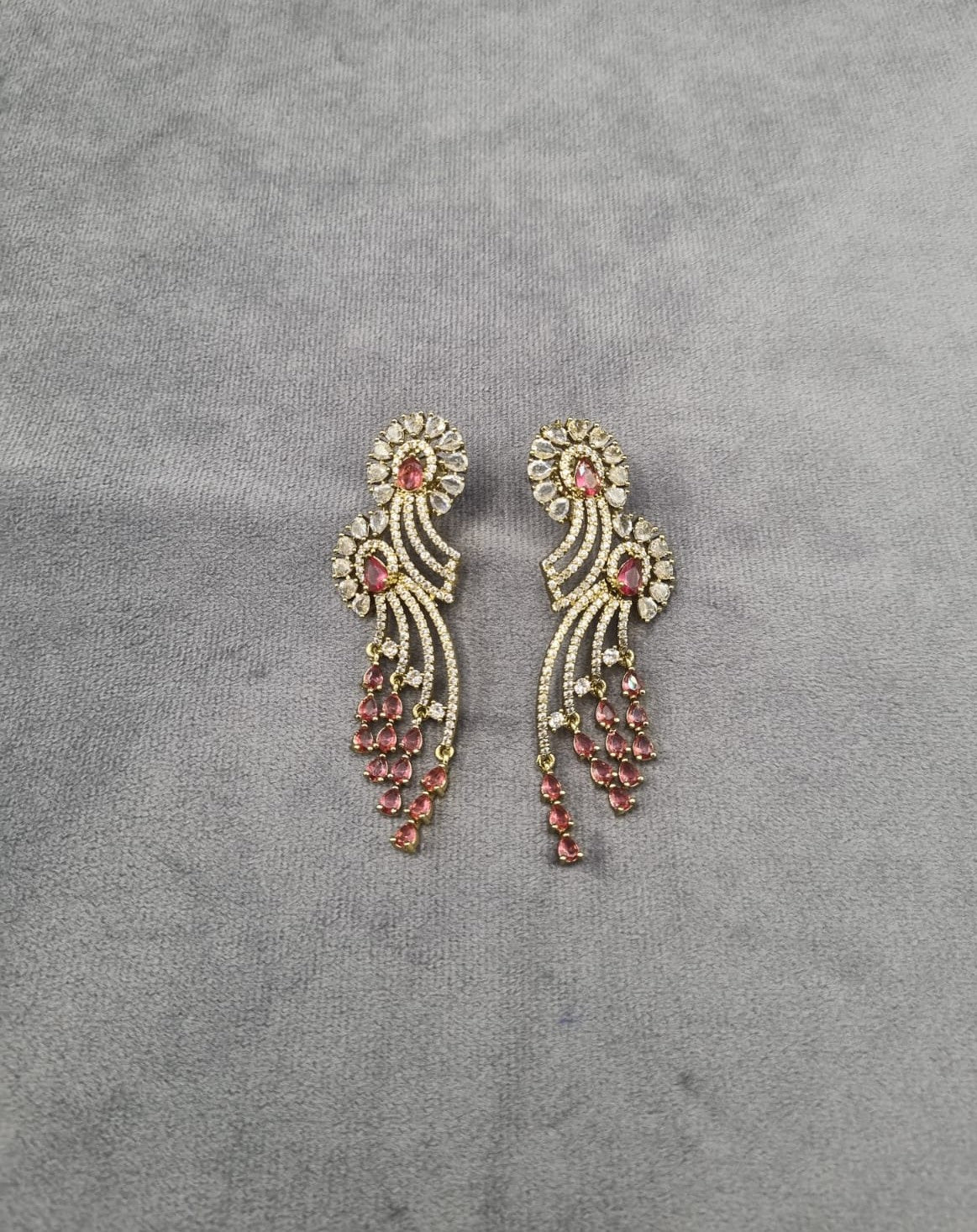 Elegant American Diamond Dangle Earrings For Woman & Girls