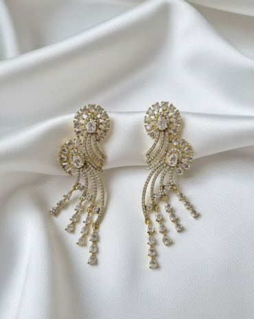 Elegant American Diamond Dangle Earrings For Woman & Girls