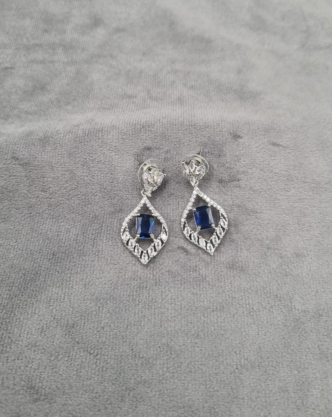 "Midnight Rhombus" Statement Earrings