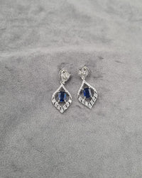 "Midnight Rhombus" Statement Earrings