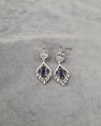 "Midnight Rhombus" Statement Earrings