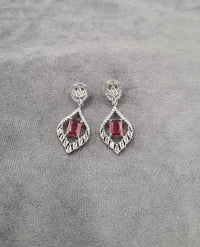 "Midnight Rhombus" Statement Earrings