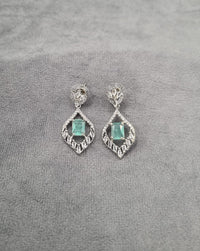 "Midnight Rhombus" Statement Earrings