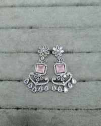 Blossom Ornate Floral AD Chandelier Earrings