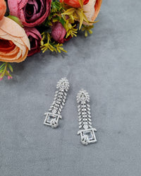 Traditional Sea Green American Diamond Earrings