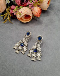 Imperial Blue American Diamond Earrings