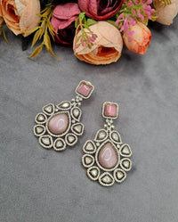 Rose Pastel Pink Traditional AD Earrings