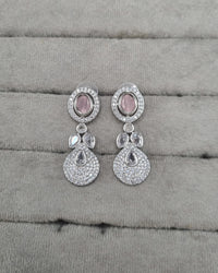 Pavé Teardrop American Diamond Drop Earrings