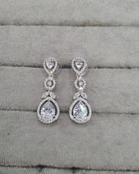 Elegant Tiered Teardrop Dangle Earrings | Formal Occasion Jewelry