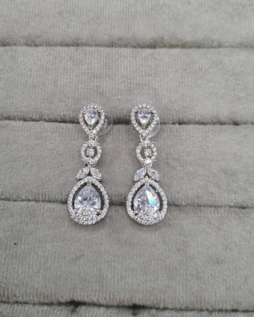 Elegant Tiered Teardrop Dangle Earrings | Formal Occasion Jewelry