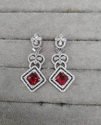 Tiered Crystal Statement Drop Earrings
