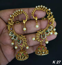 American Diamond Gold Plated Earcuff For Woman
