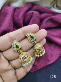 Classic Bridal Jhumka Earrings – Intricate Design