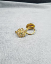 Sunburst Mandala Adjustable Rings