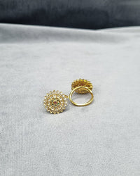 Sunburst Mandala Adjustable Rings