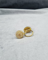 Sunburst Mandala Adjustable Rings