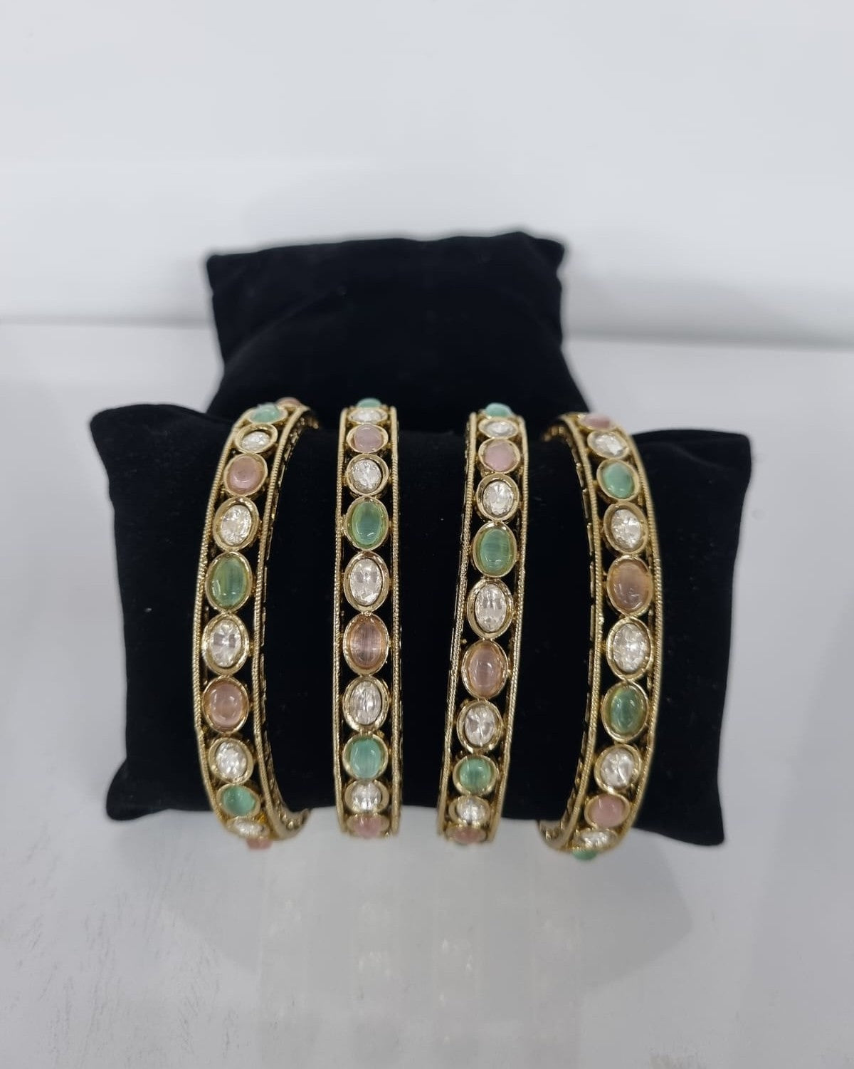 The Empress Ruby  Kundan Bangles Set