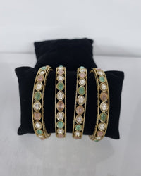 The Empress Ruby  Kundan Bangles Set