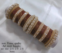 Antique Gold Plated Bridal Bangle Set