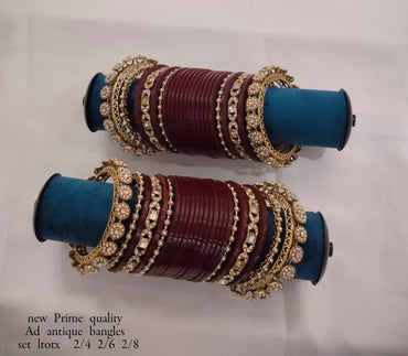 Gold Plated Bridal Bangle Set