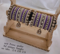 Antique Gold Wedding Chooda Bangle Set