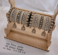 Antique Gold Wedding Chooda Bangle Set