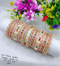 Bridal Chuda Bangle Set – Designer Stone-Studded Traditional Jewelry