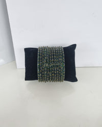 Sparkling Glass Bangles Set
