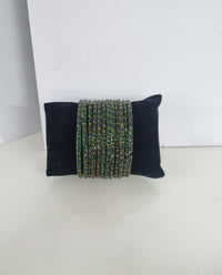 Sparkling Glass Bangles Set