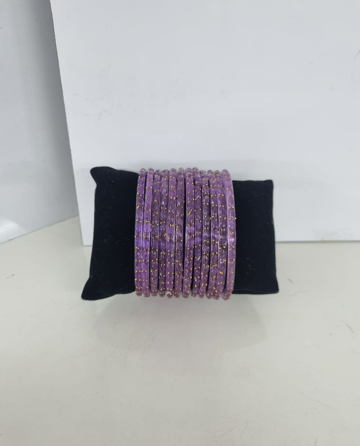 Sparkling Glass Bangles Set