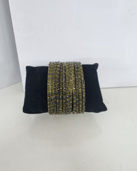 Sparkling Glass Bangles Set