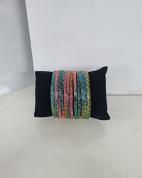 Sparkling Glass Bangles Set