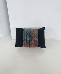 Sparkling Glass Bangles Set