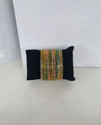 Sparkling Glass Bangles Set