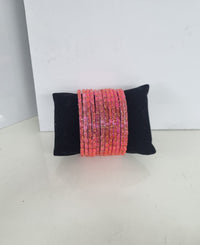 Sparkling Glass Bangles Set