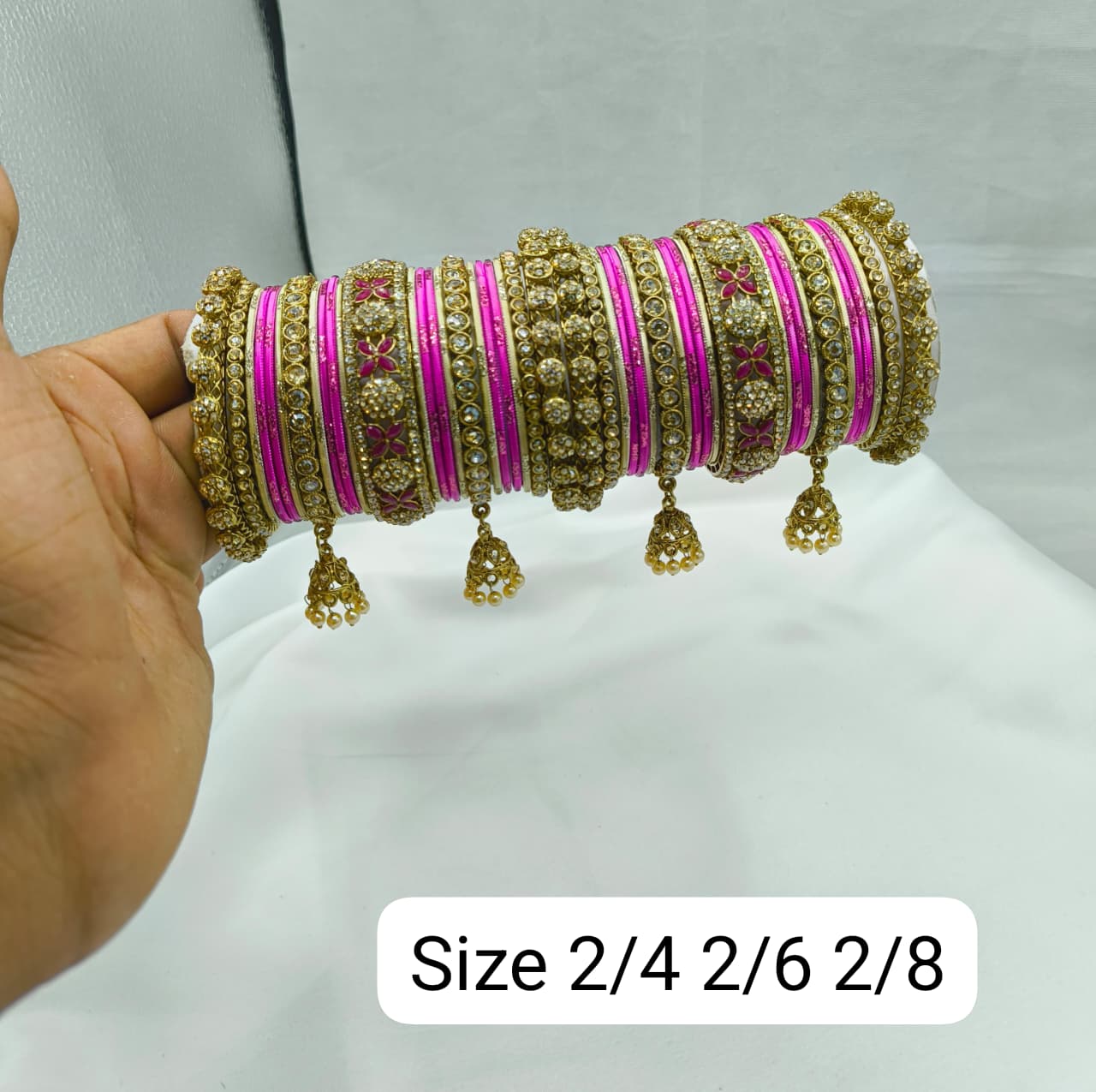 Traditional Bridal Gold Chuda Bangle Set For Woman