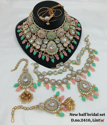 Gold Plated Half Bridal Set