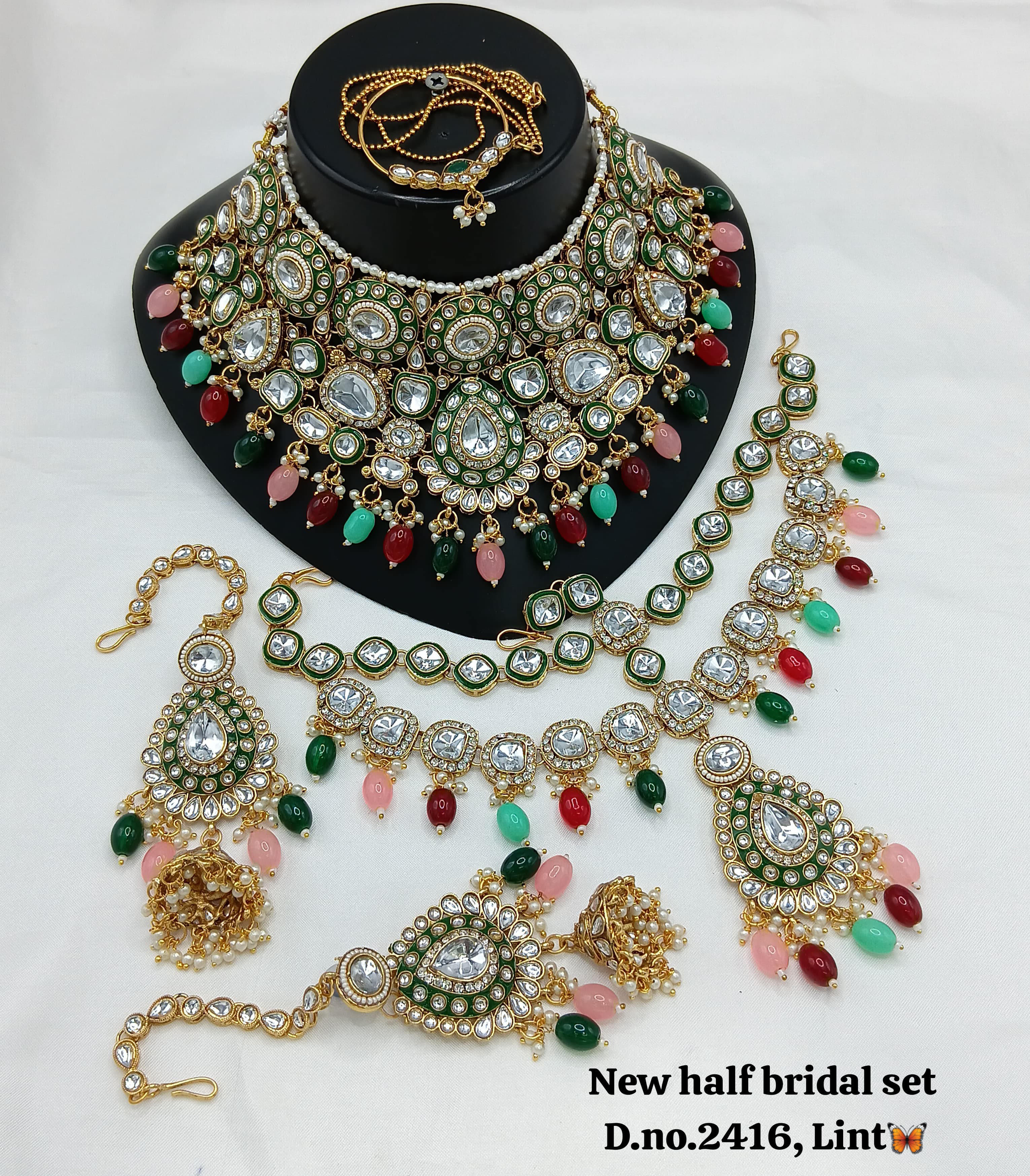 Gold Plated Half Bridal Set