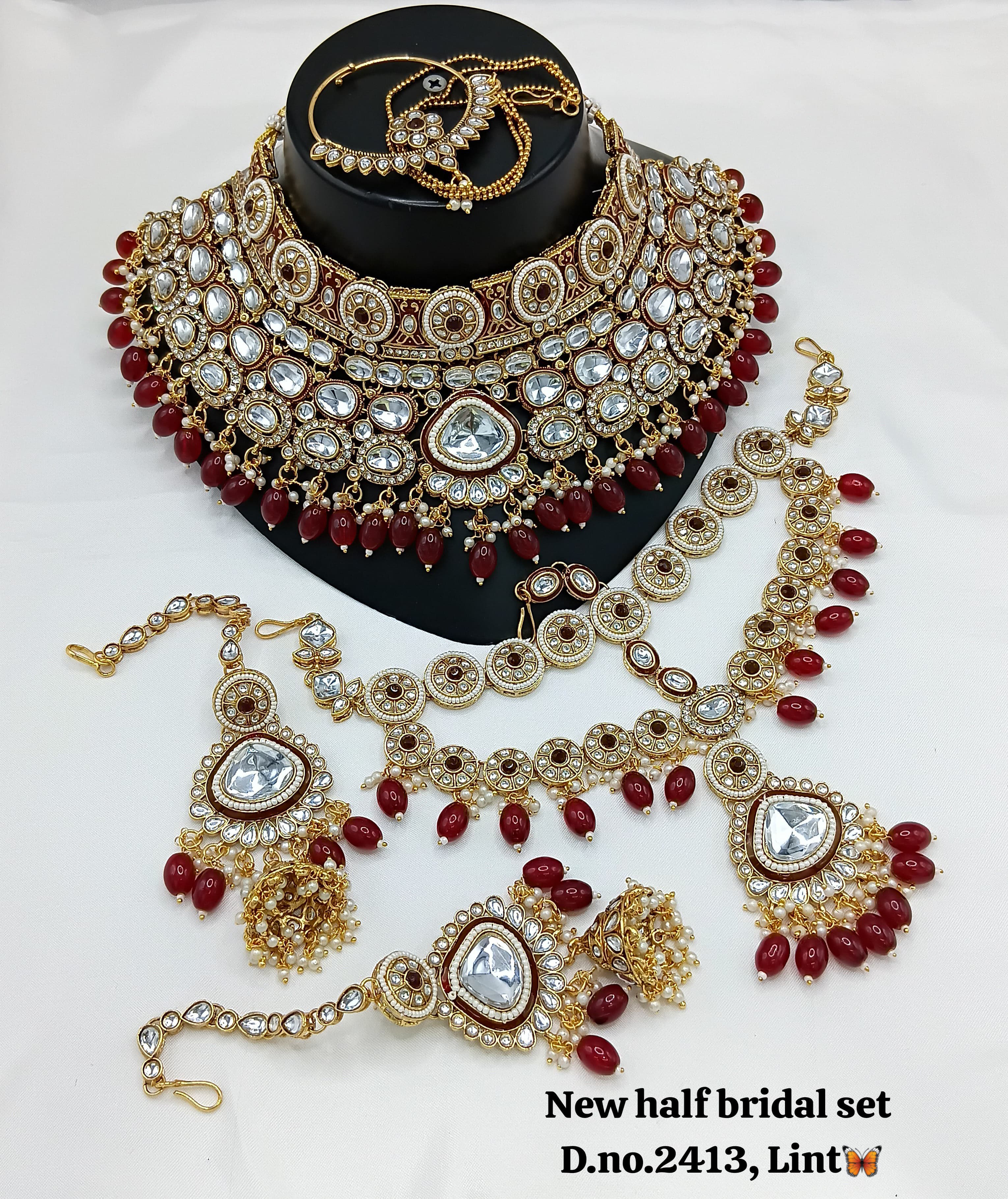 Gold Plated Half Bridal Set