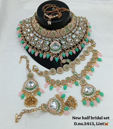 Gold Plated Half Bridal Set