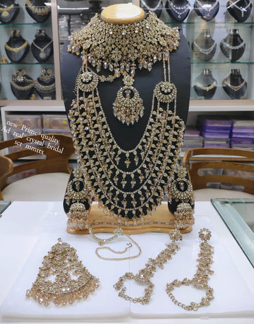 Royal Crystal Stone Bridal Jewellery Set