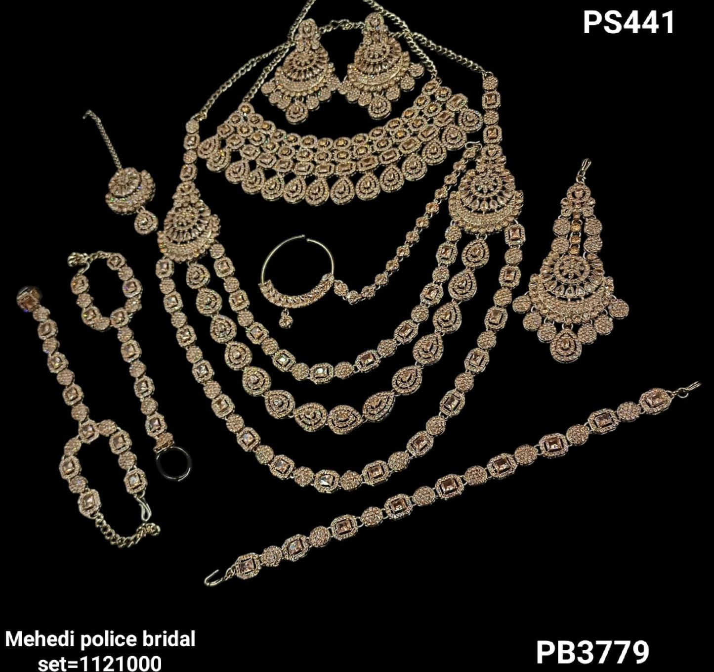 Antique Gold Plated Bridal Set