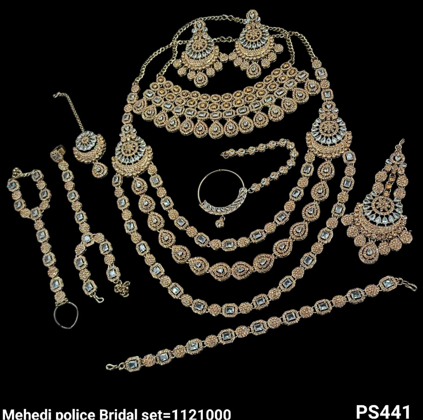 Antique Gold Plated Bridal Set