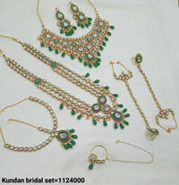 Grand Bridal CZ Jewellery Set – Full Wedding Ensemble with Choker & Accessories - Lucentemarket