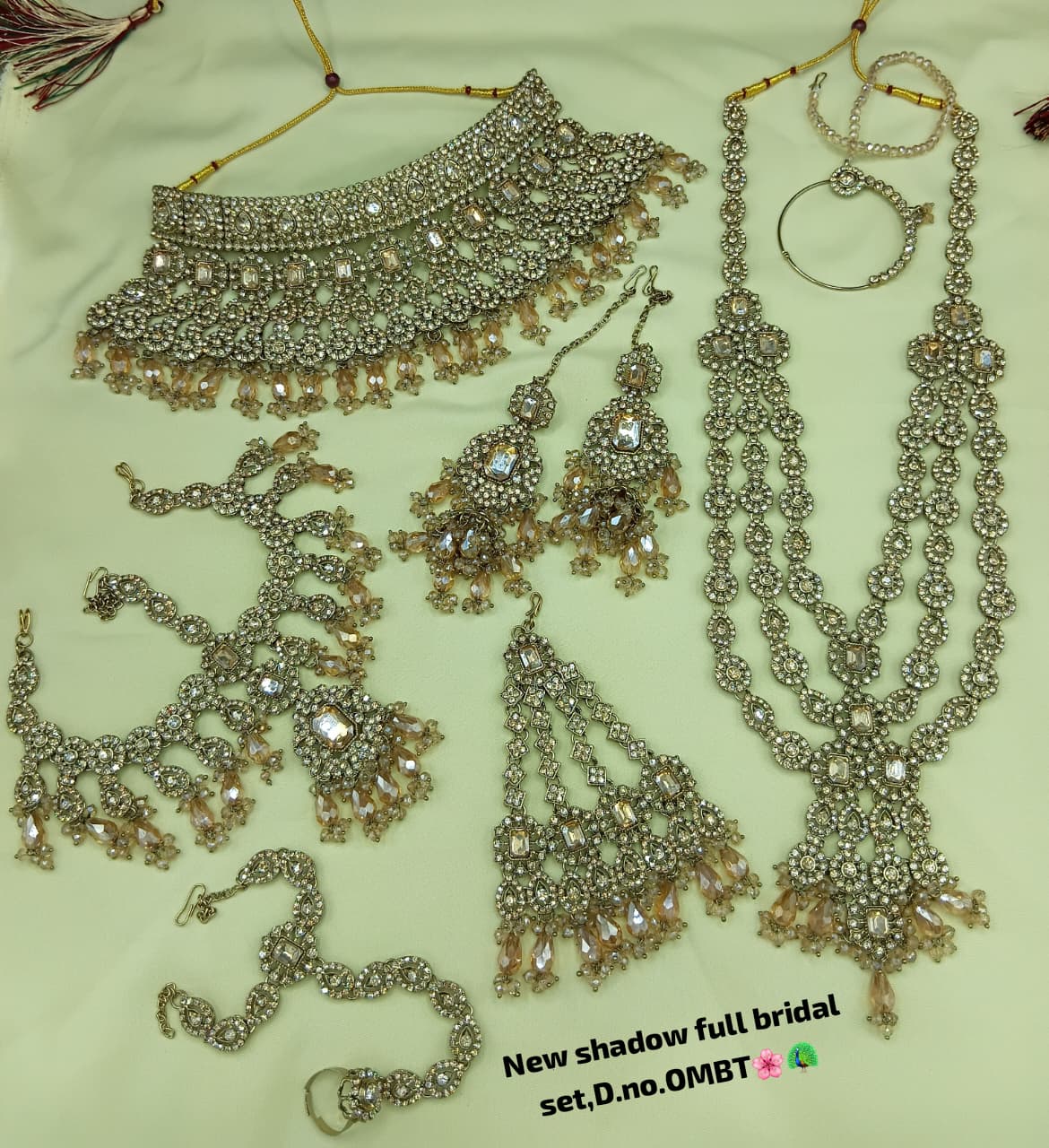 Traditional Handcrafted Antique Gold Bridal Jewelry Set